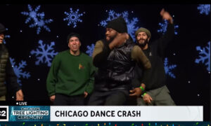 Chicago Dance Crash at Chicago's Annual Tree Lighting Ceremony 2023